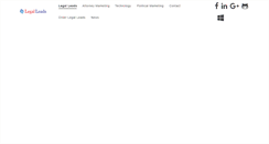 Desktop Screenshot of legalleads.com
