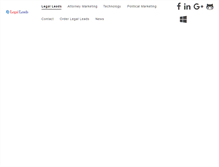 Tablet Screenshot of legalleads.com